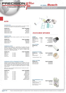 Busch Exhaust Valve, Viton Part# 916126769